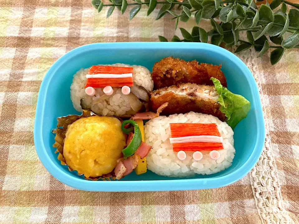 Snapdishの料理写真:＊べびたん幼稚園お弁当＊でんしゃ🚃＊|＊抹茶＊さん