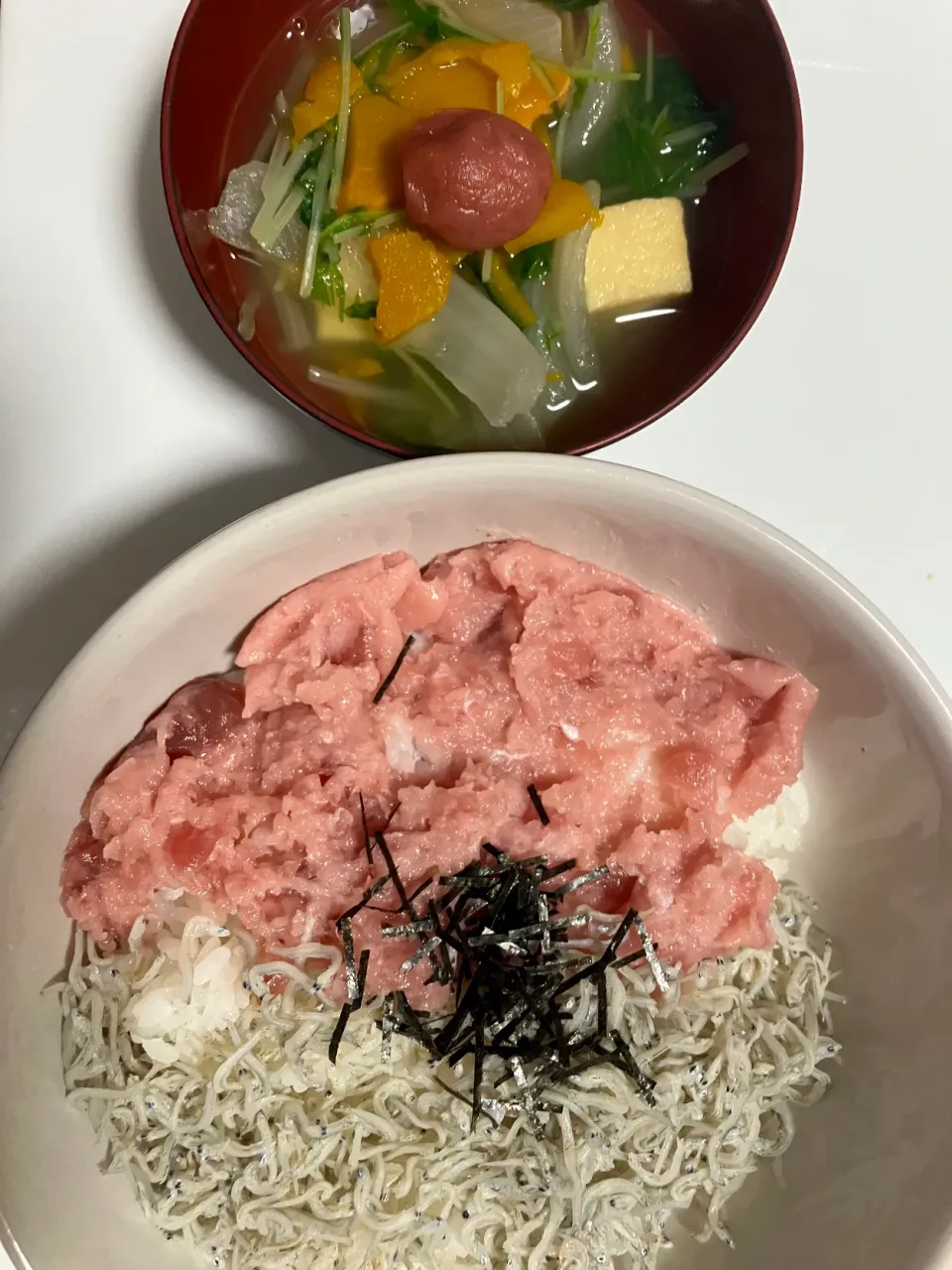 マグロしらす丼|なゆさん