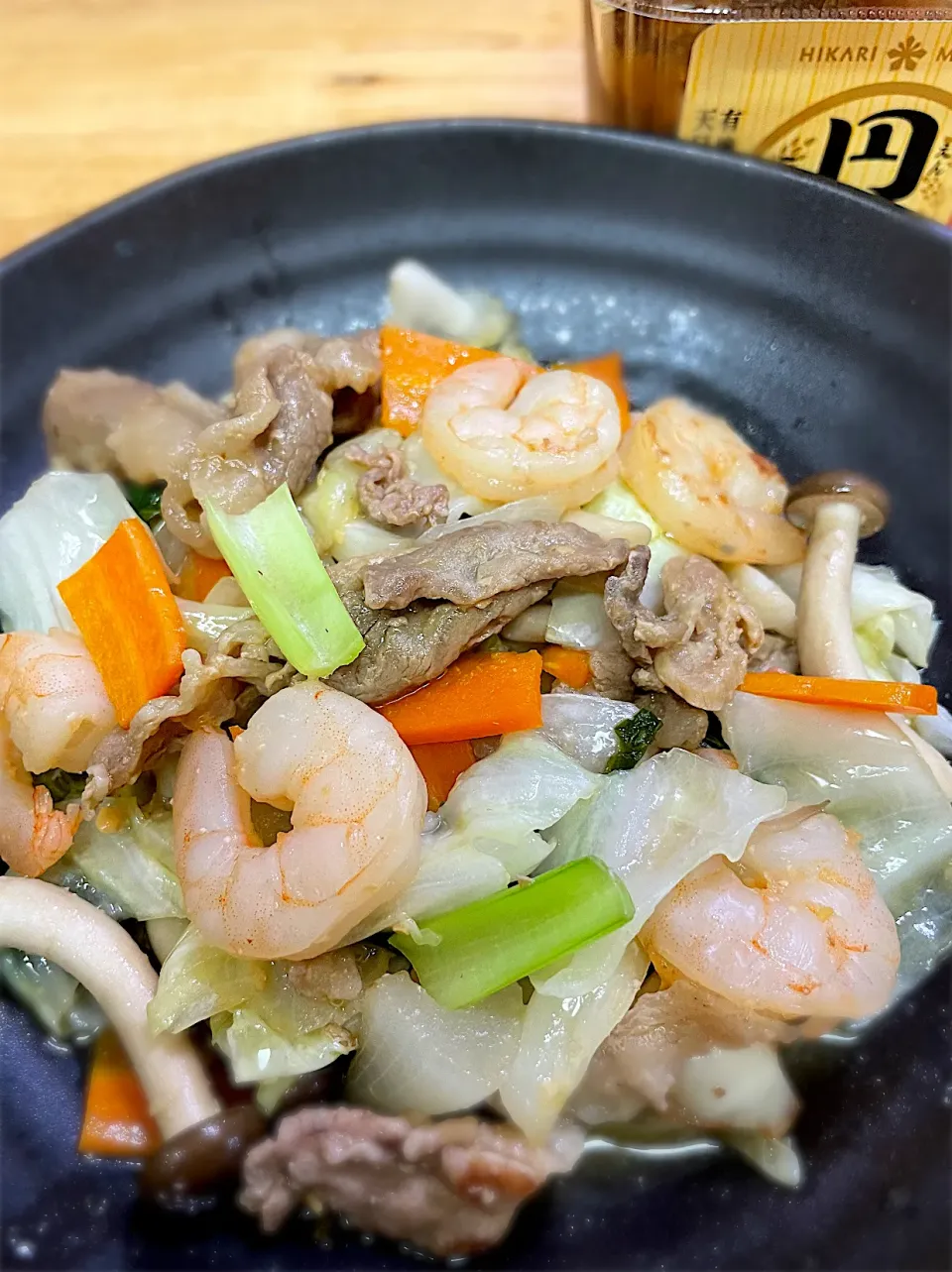 豚肉と海老の味噌炒め|パパ手料理さん