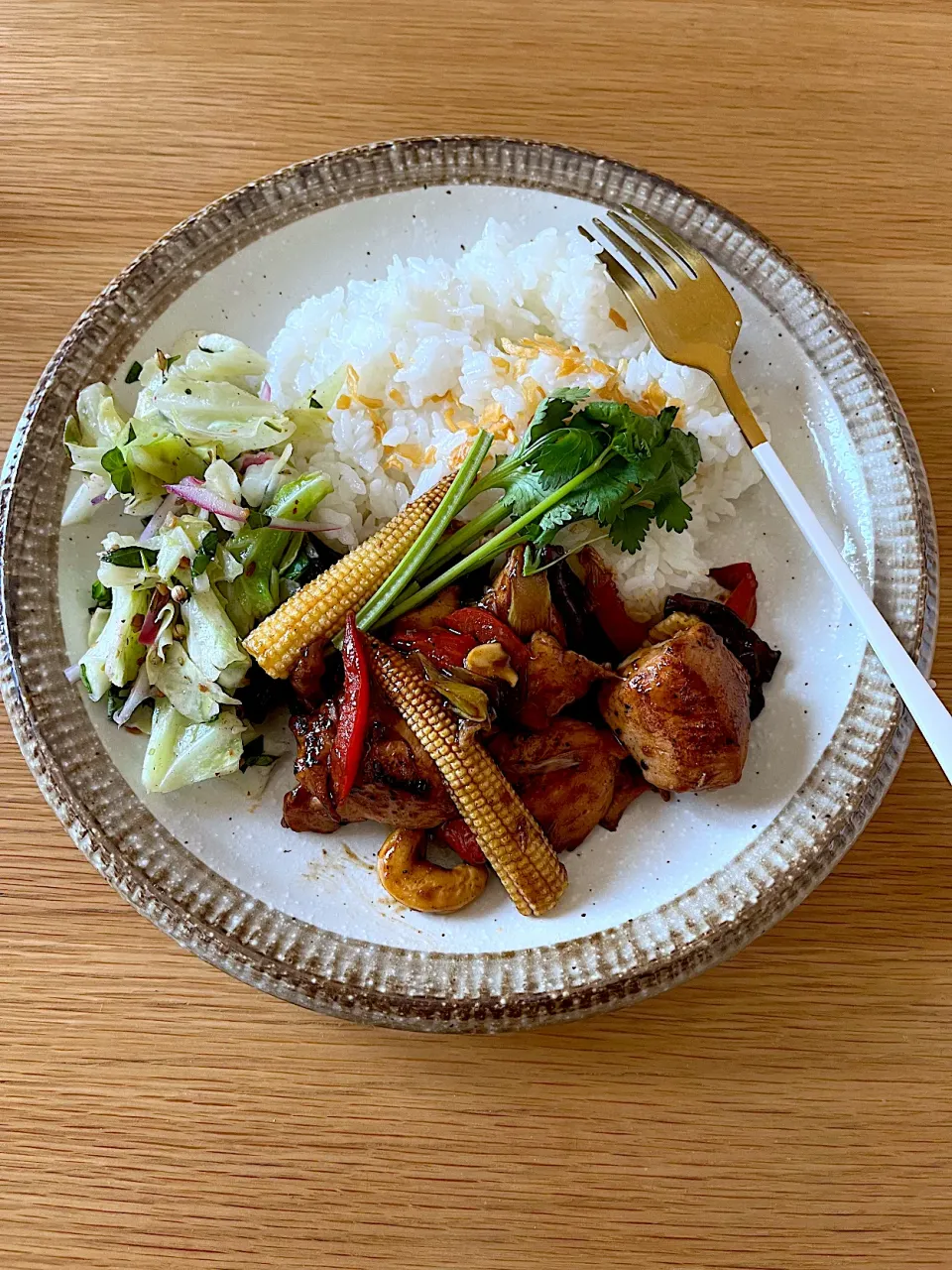 今日のお昼ごはん~五香鶏飯プレート~|ゆかｕさん