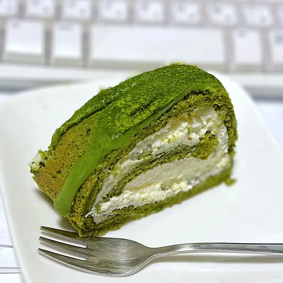 抹茶のロールケーキ|まさよしさん