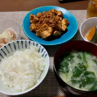 Snapdishの料理写真:大豆のお肉で麻婆豆腐|muluckyさん