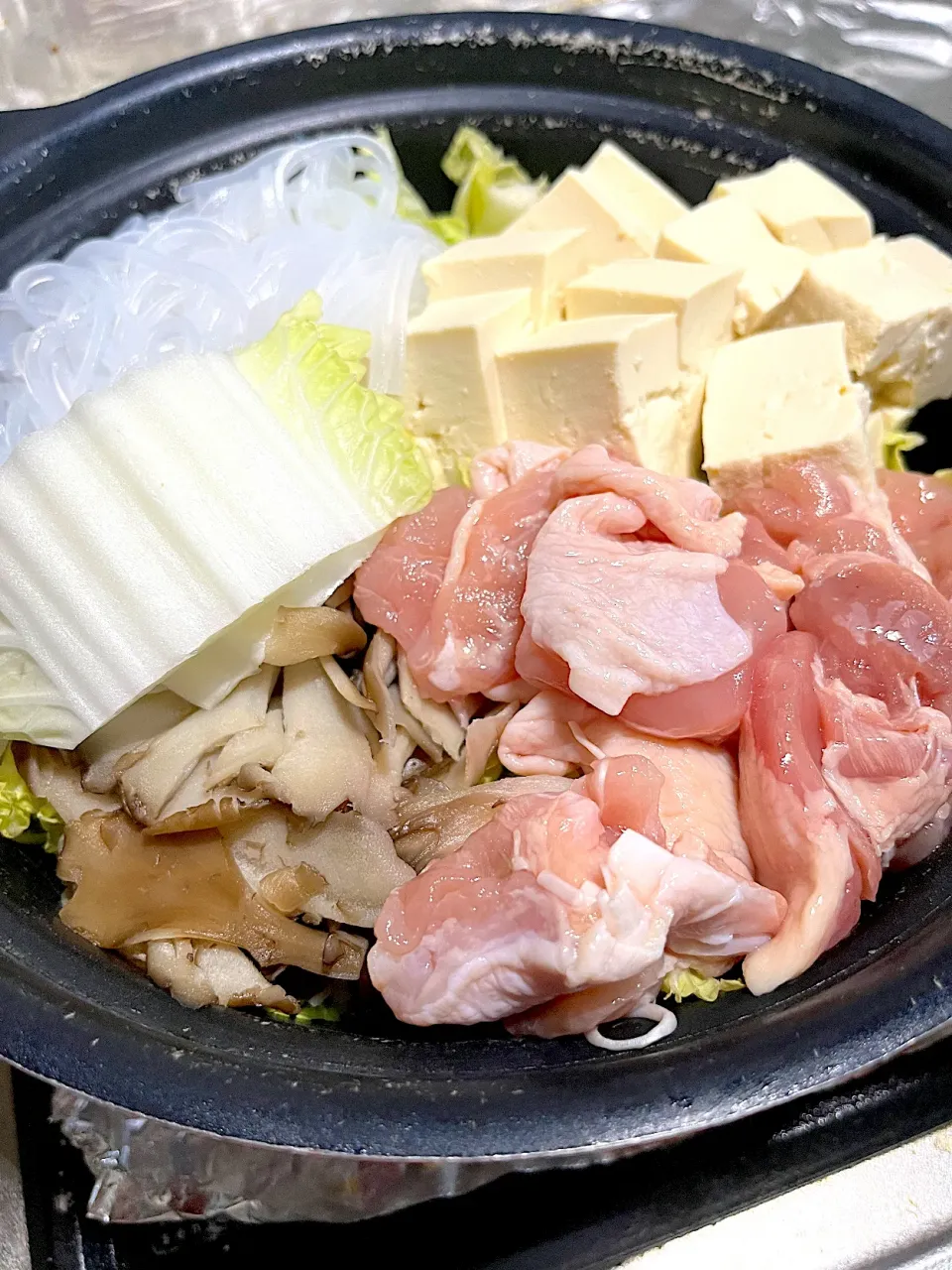 今日は水炊きでーす🍲|ささるみさん