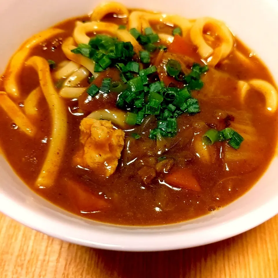 大豆のお肉でカレーうどん☘|チョコさん