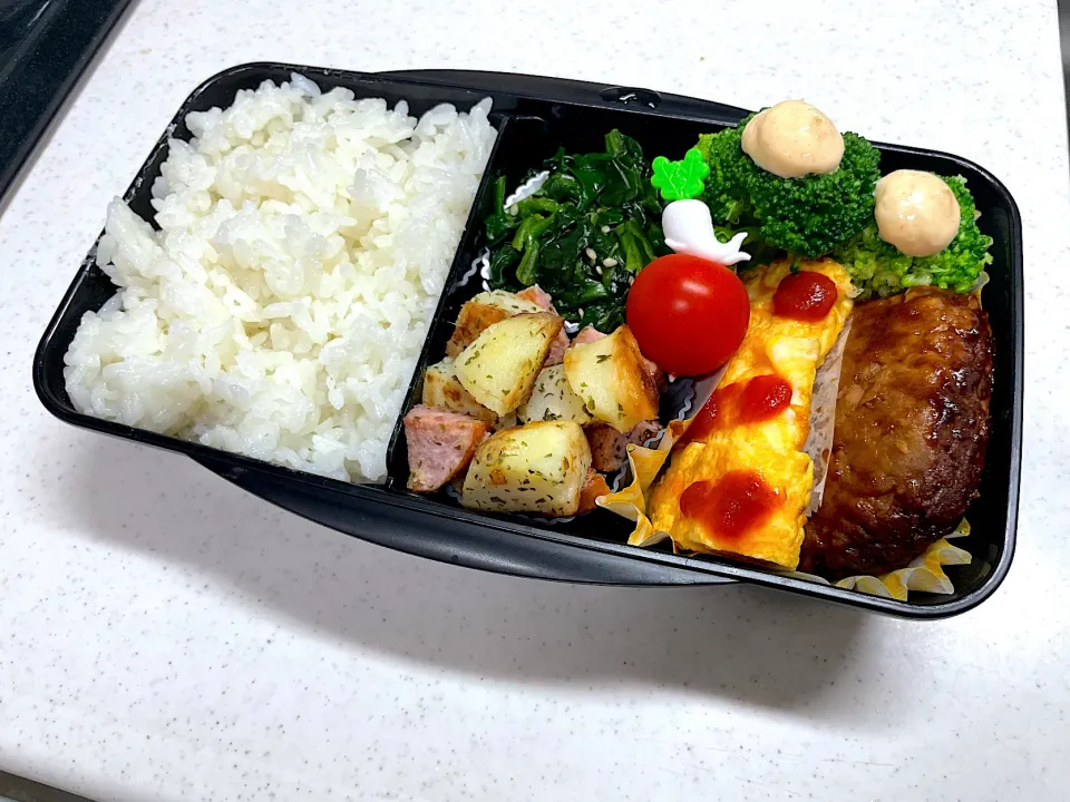 10/16 彼氏弁当⁂ハンバーグ弁当|ゆさん