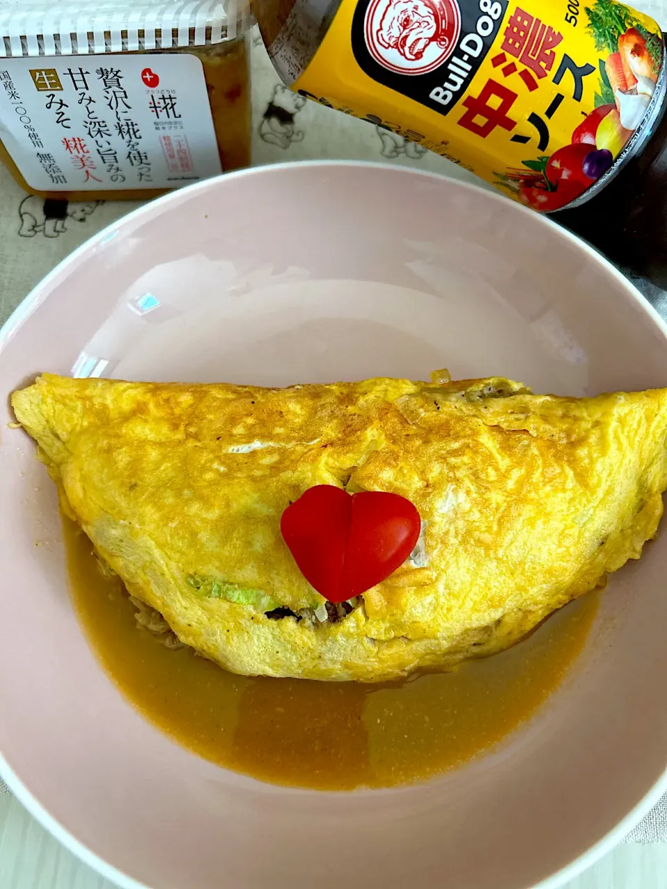 万能味ソースでそのまま美味しいオムレツ|こずりんさん