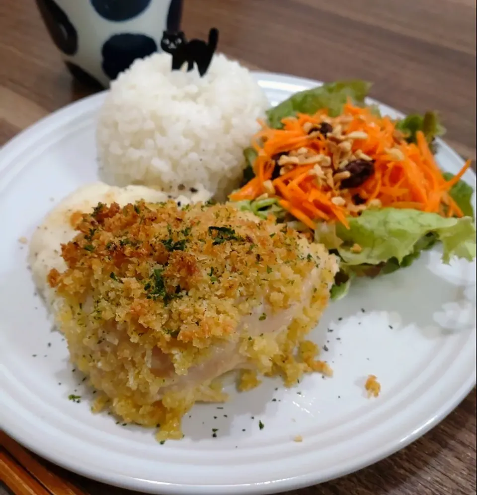 鶏むね肉のチーズパン粉焼き|ゆりちさん