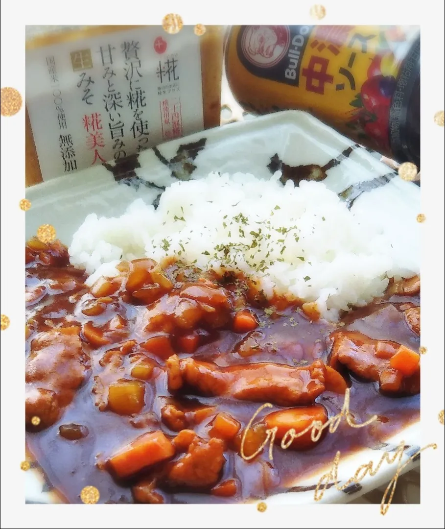 万能味ソース入り🍛ハヤシライス(•ө•)♡|のもさん(๑´ڡ`๑)さん