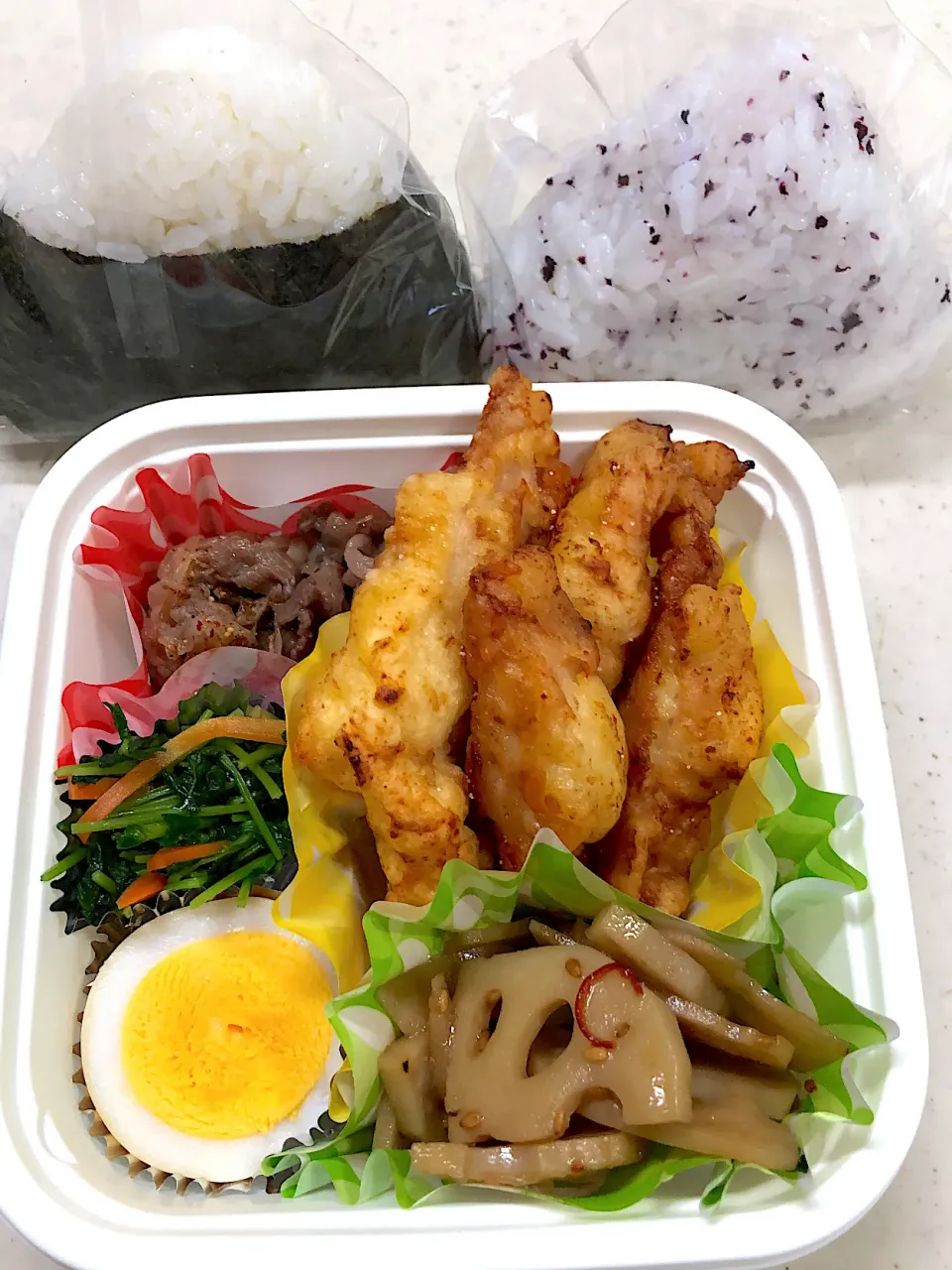 Snapdishの料理写真:とり天弁当|teteさん