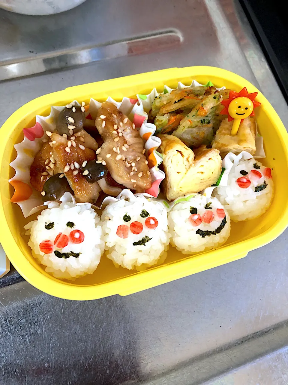 Snapdishの料理写真:プレ幼稚園☆初お弁当|ママさんさん