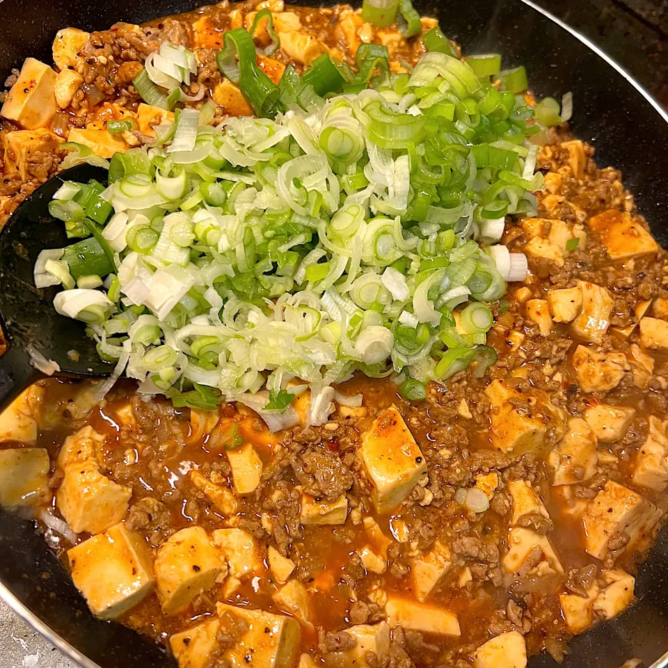 息子作　葱だく麻婆豆腐|yumamaさん