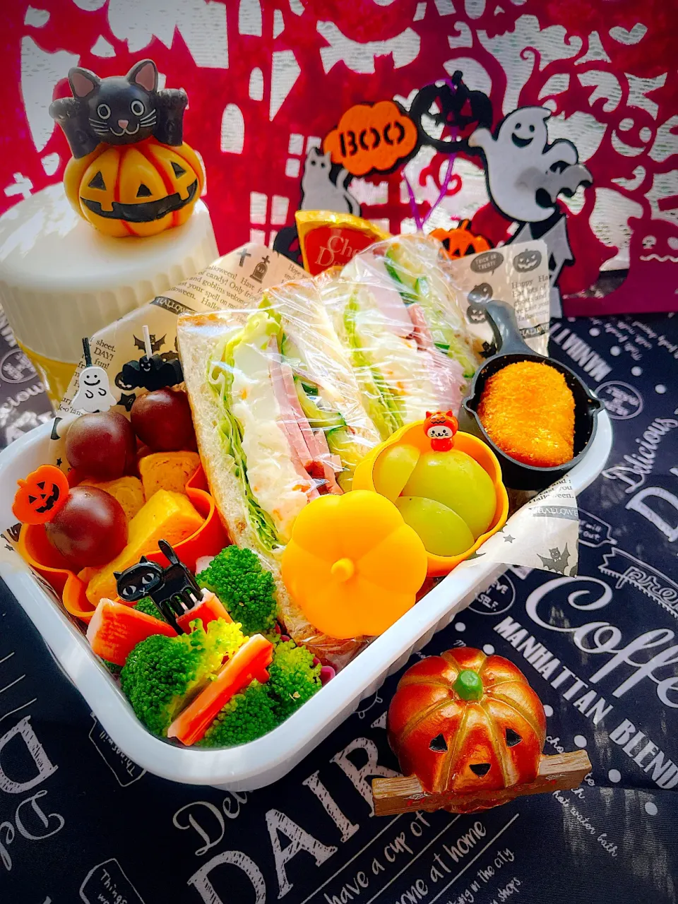 Snapdishの料理写真:2023/10/18 Happy⭐️Halloween🎃 sandwich|Blueberry🫐さん