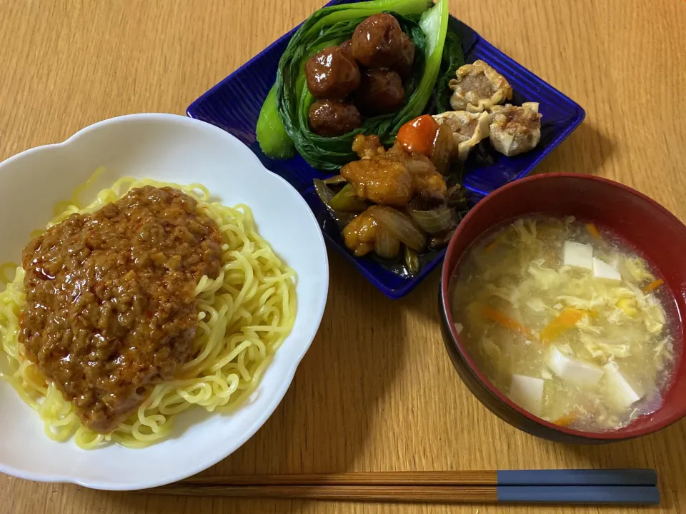 汁なし坦々麺&酢豚|ここなりさん