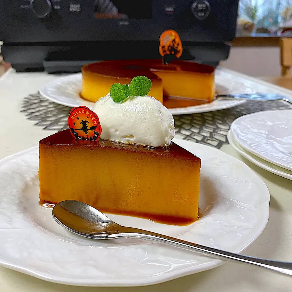 EVERINOで再びSachichi♪さんの料理 簡単💕濃厚とろけるカボチャプリン🎃|sakurakoさん