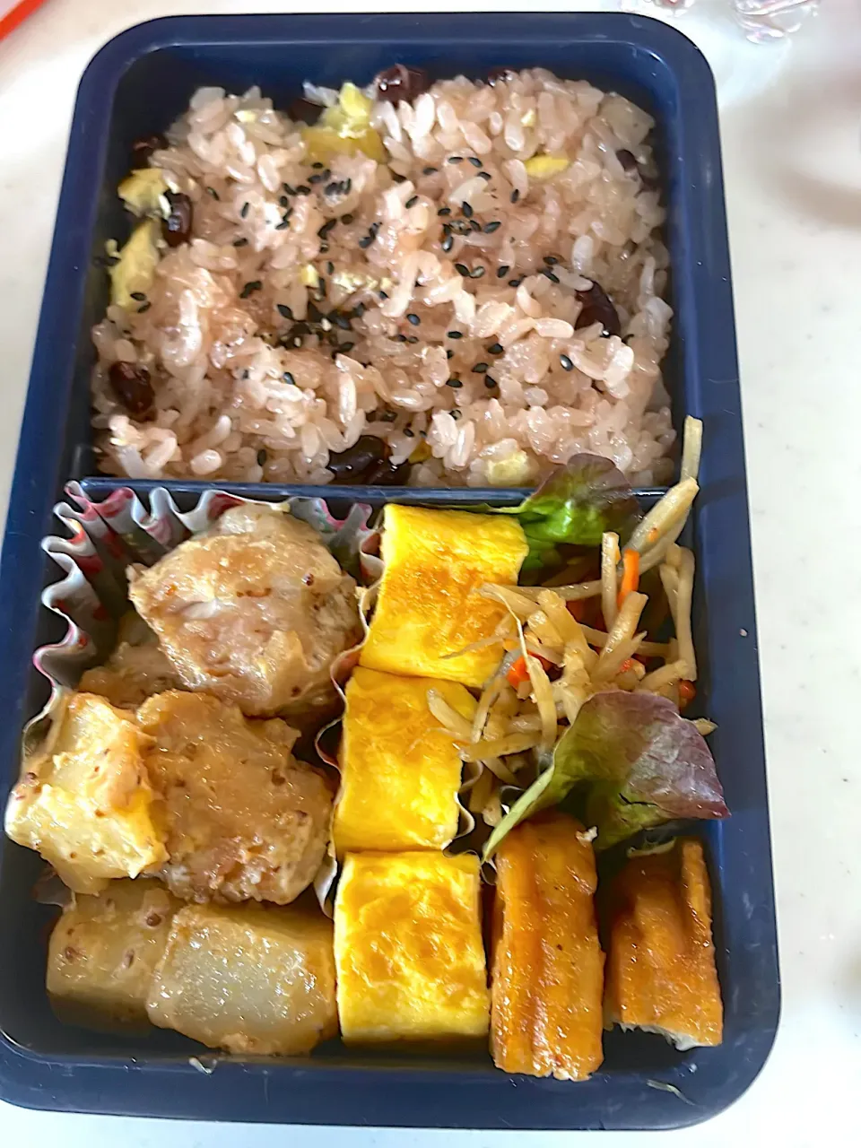 Snapdishの料理写真:2023.10.19 男子高校生のお弁当🍱|かおたまさん