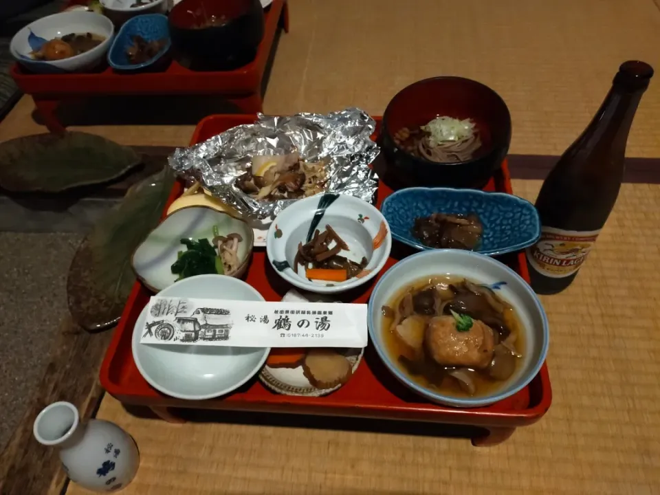 鶴乃湯　本陣4 晩御飯は部屋食|フージさん