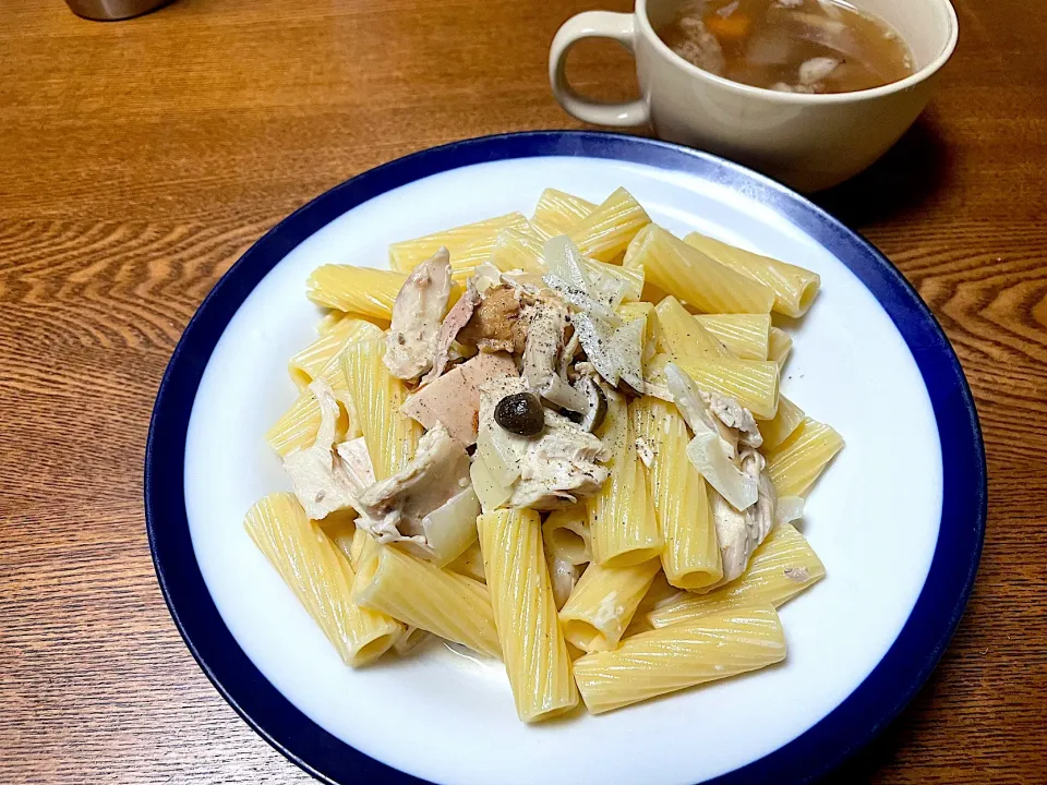 チキンクリームパスタ🍝|yummy tommyさん