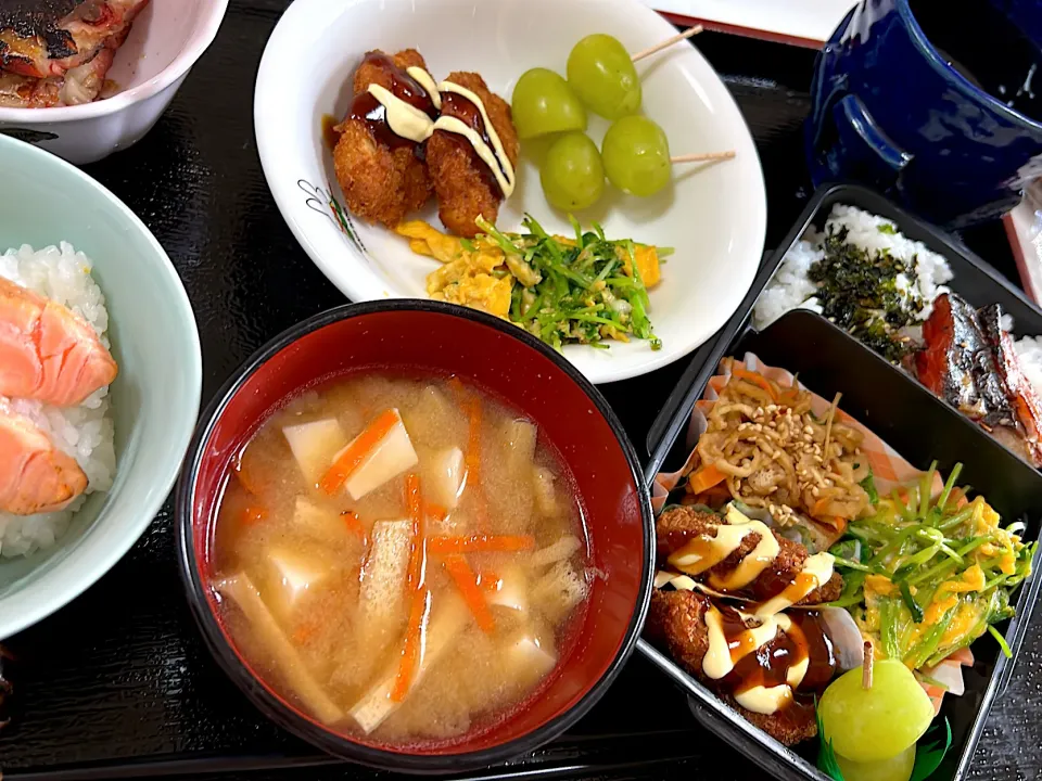 高1男子朝食と、お弁当〜です|ひろこさん