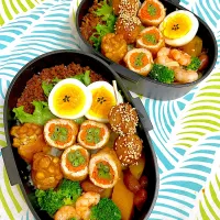 くるくる肉巻き弁当