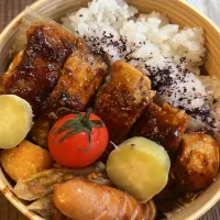 Snapdishの料理写真:トンテキ弁当|soranomamaさん