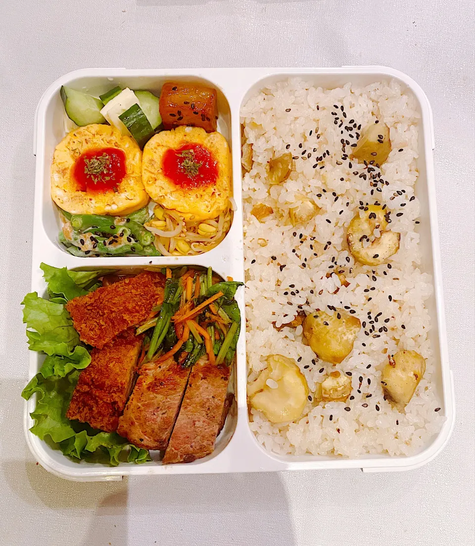 Snapdishの料理写真:栗ご飯弁当|petitさん