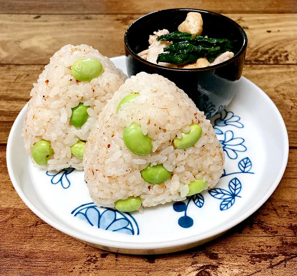 枝豆おにぎり|Peco*さん