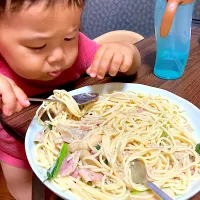 Snapdishの料理写真:ママのきのこパスタ♥️|megumi❀✿❀✿さん