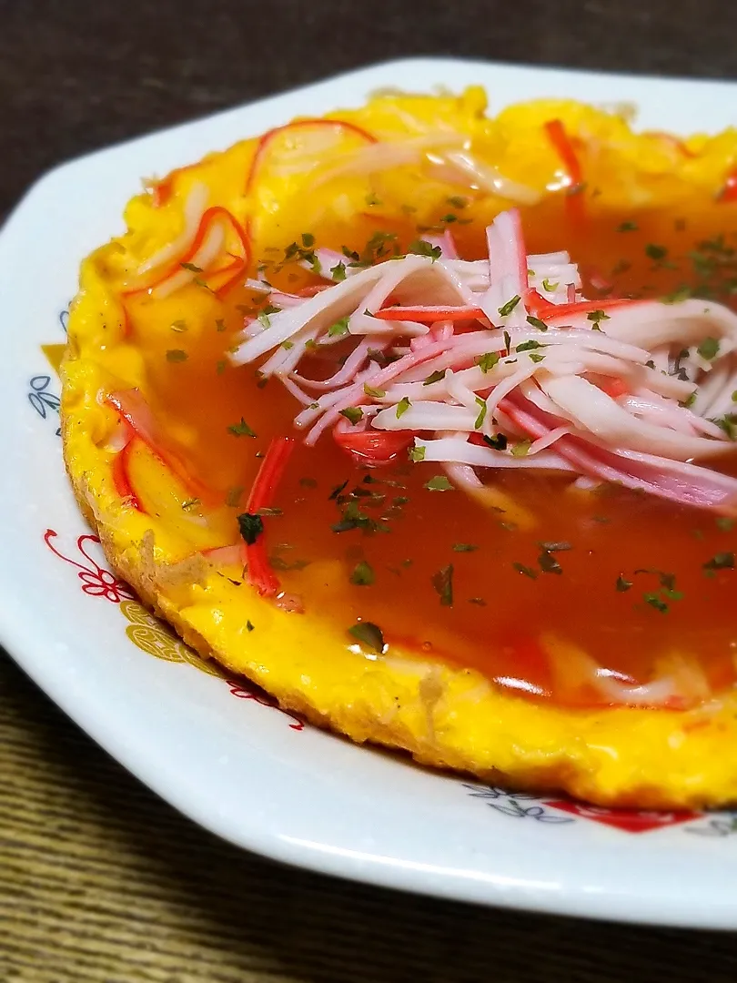 パパ作👨甘酢あんかけかに玉|ぱんだのままんさん