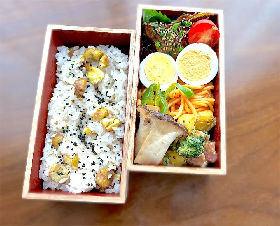 Snapdishの料理写真:栗ご飯弁当|accoさん