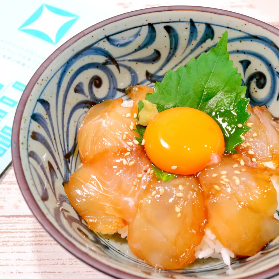 ヒラメの漬け丼|まゆさん