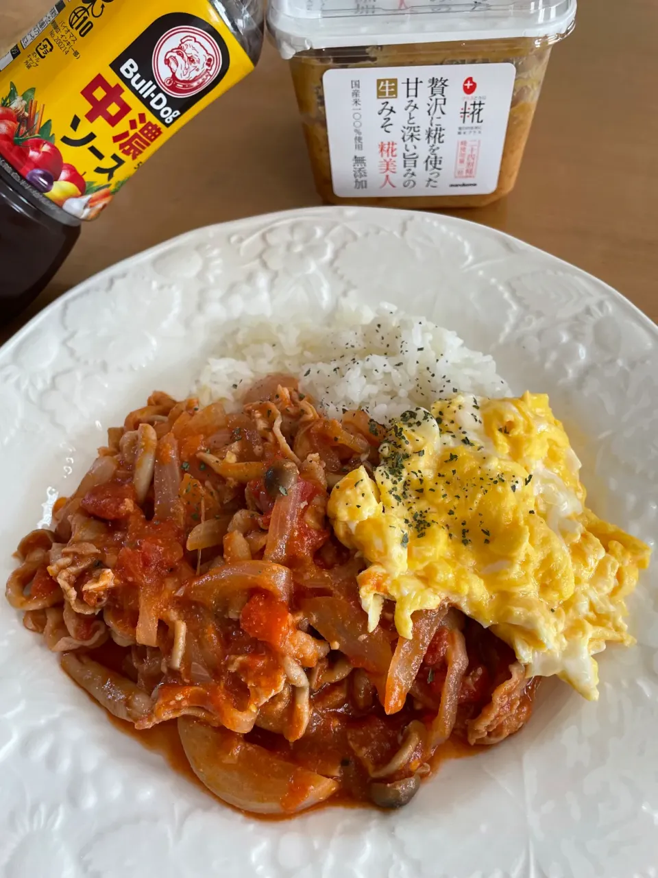 Snapdishの料理写真:万能味ソースのハッシュドポーク|sana.ayaさん