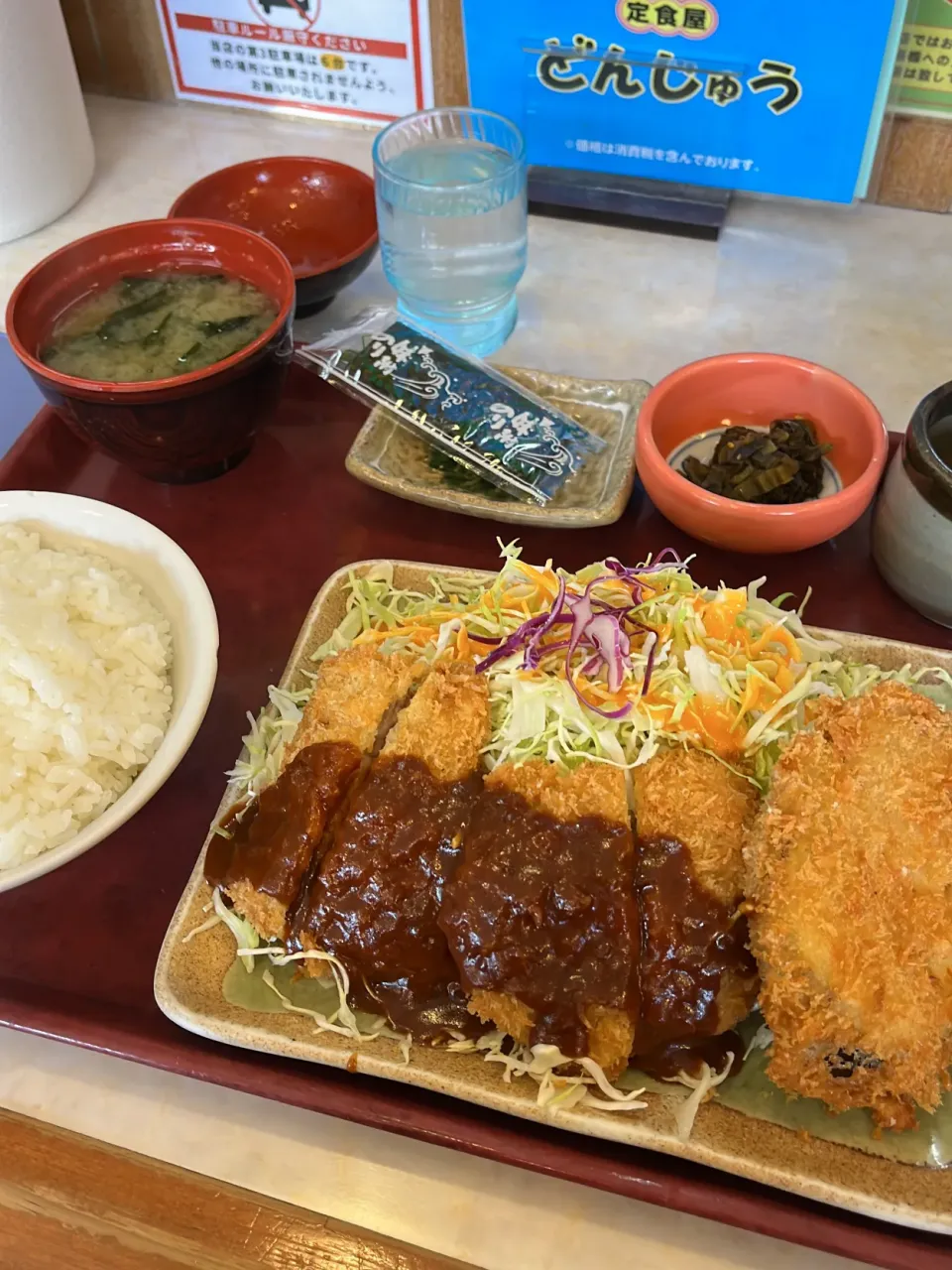 とんかつ定食inどんじゅう|たくちゃんせんせーさん