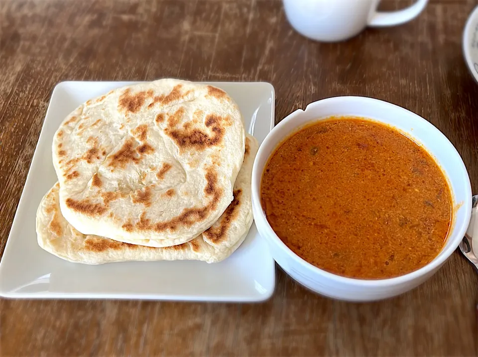 ナン&バターチキンカレー|ちびろ菌さん