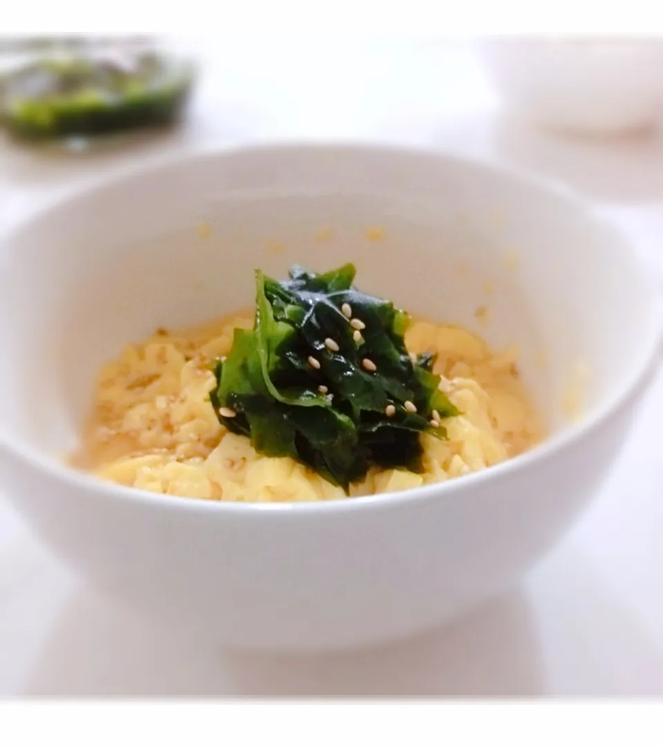 Egg tofu + kelp + sesame oil + dashi sauce|2721_blissさん