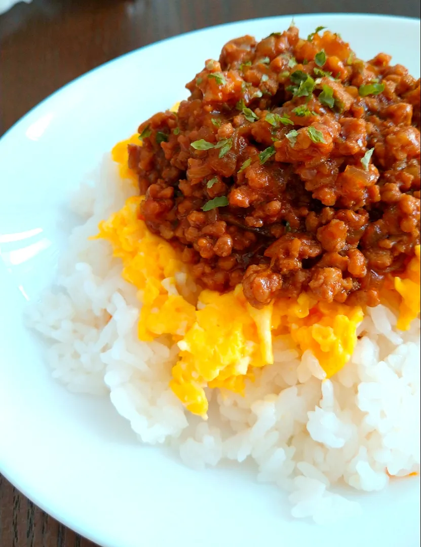 チーたまカレーそぼろご飯|じょうさん