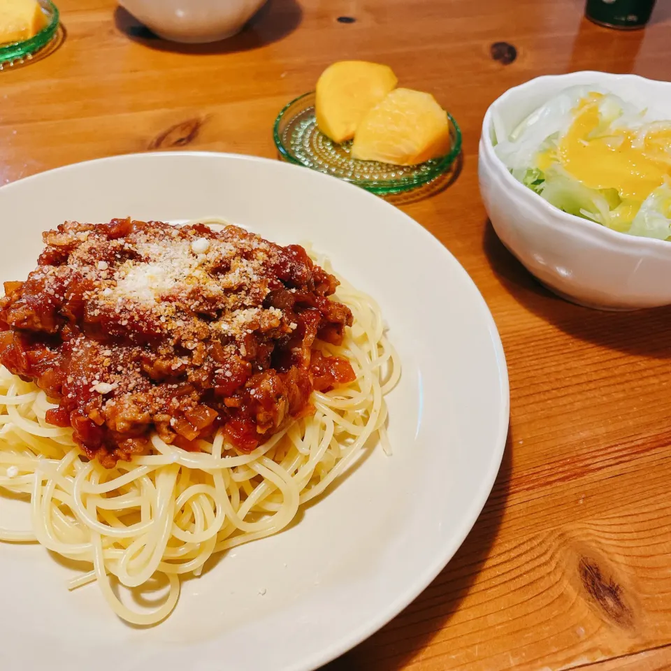 Snapdishの料理写真:ミートソースパスタ|Norikoさん