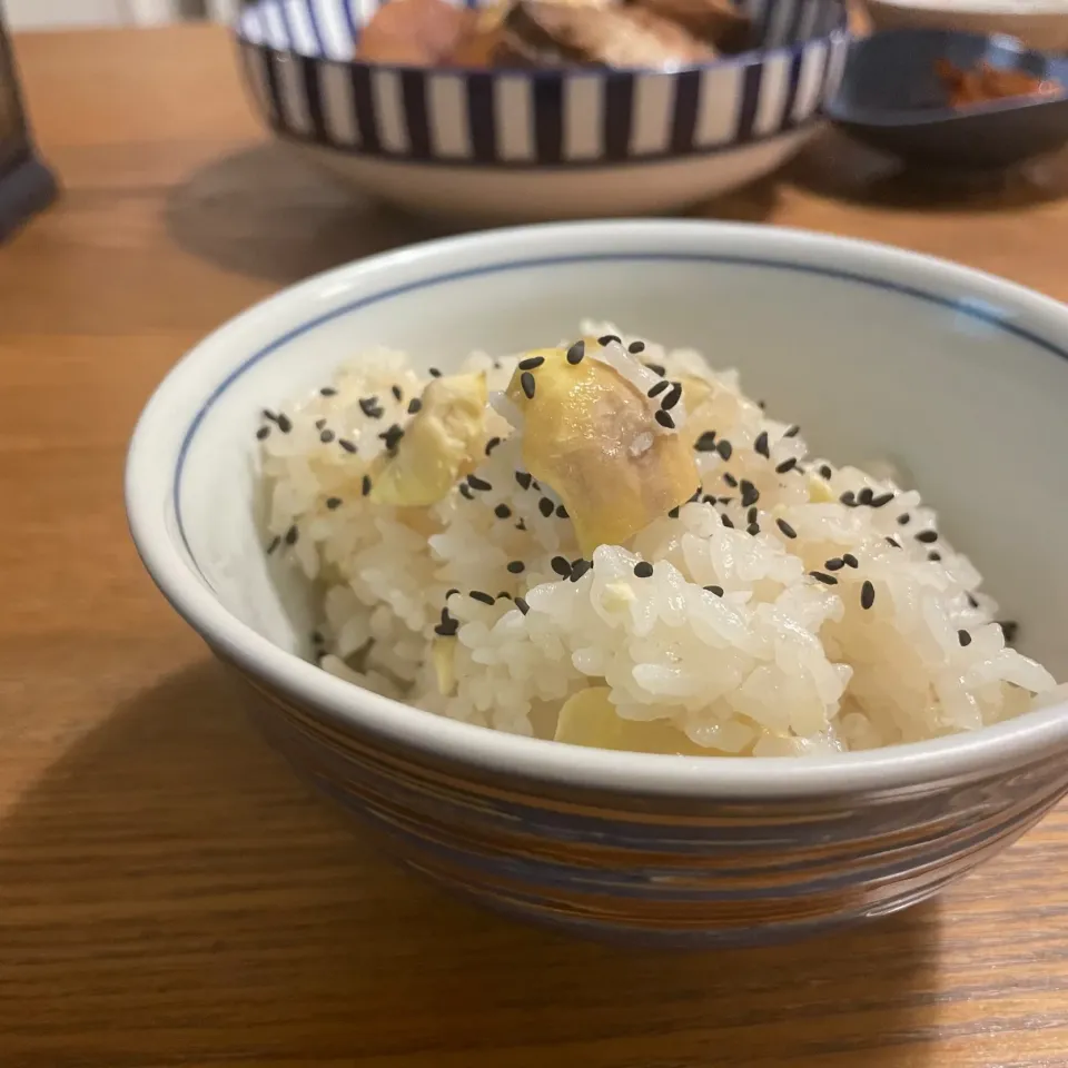 栗ご飯|いがをさん