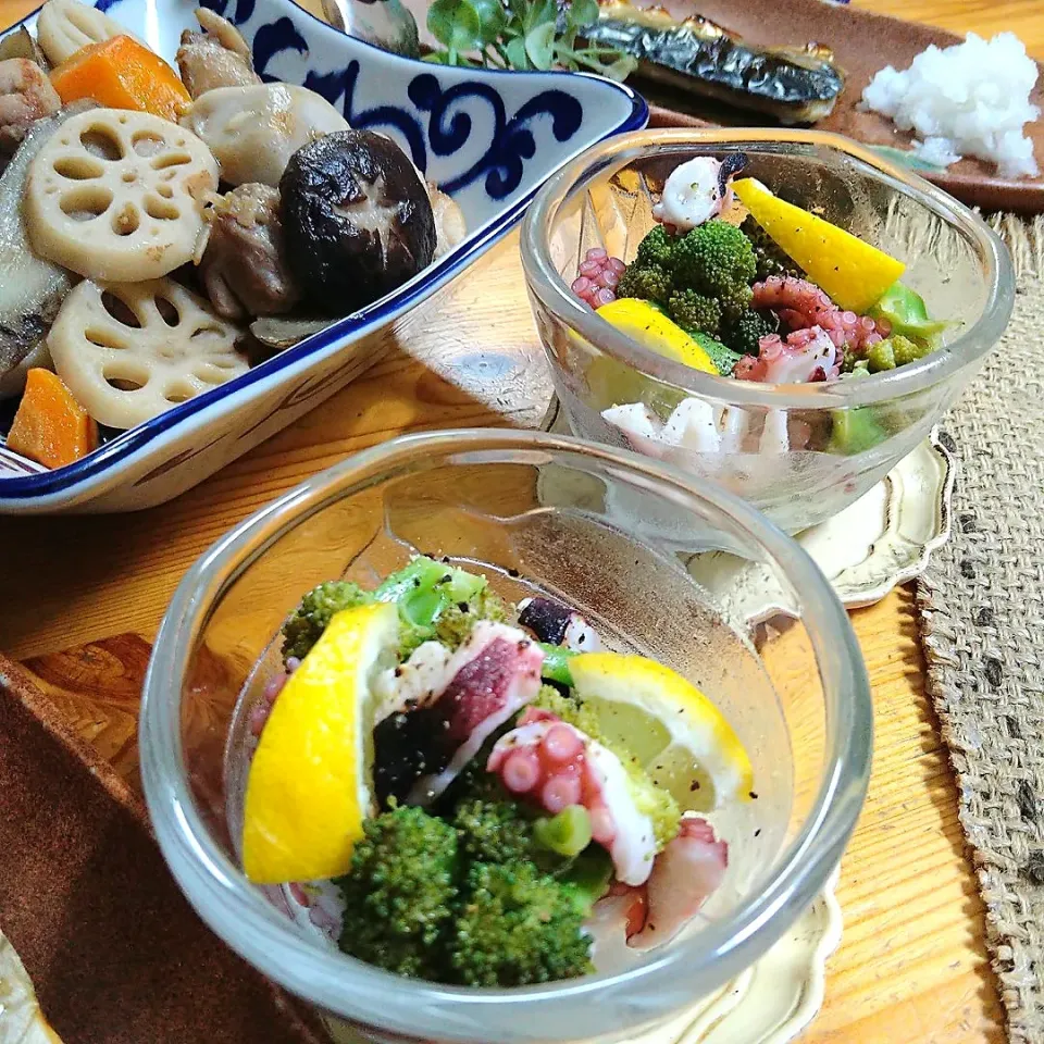 タコとブロッコリーのマリネにも塩糀パウダー🐙🍋🥦|とまと🍅さん