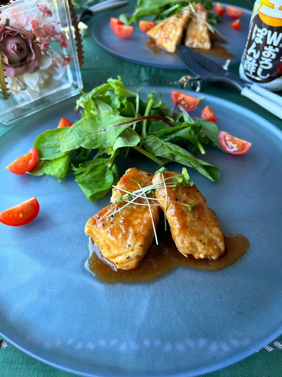 からあげビールさんの料理 【豚ヒレ肉の辛味噌おろしぽん酢】|まなまな♡さん