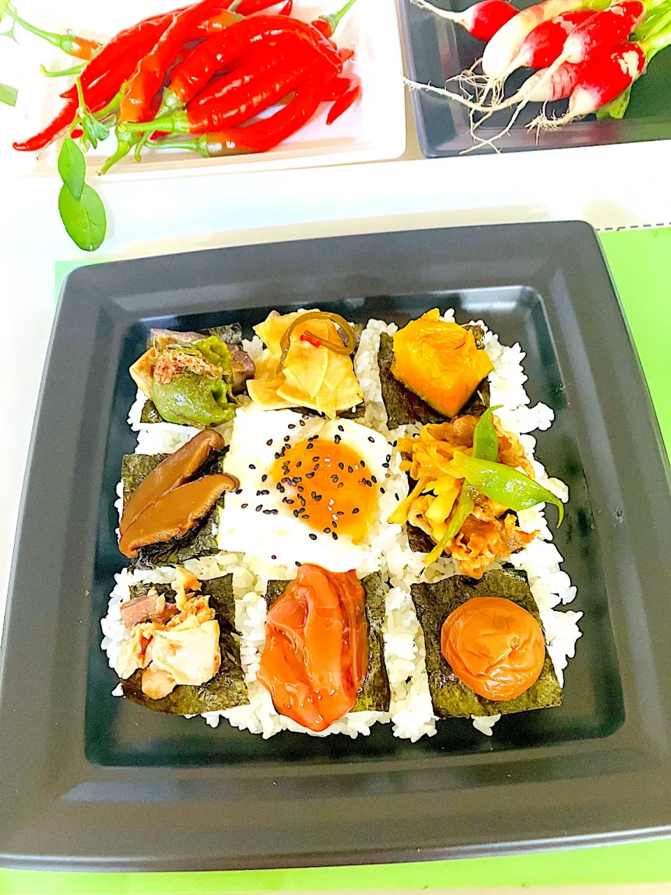 今日のオトナ弁当🍱^ - ^ごはんの友乗っけ弁当🍱|HAMI69さん