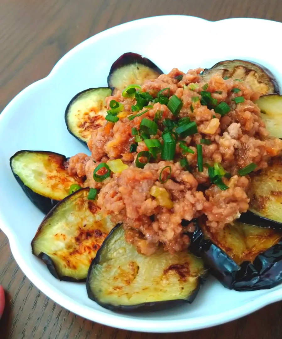 🍆ナスの肉味噌がけ🍆|じょうさん