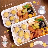 秋の芋栗かぼちゃ弁当🍠✨