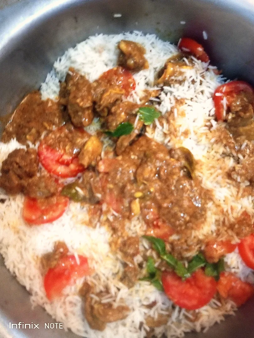 Rice🍚 with mutton|Ghulam Hussainさん