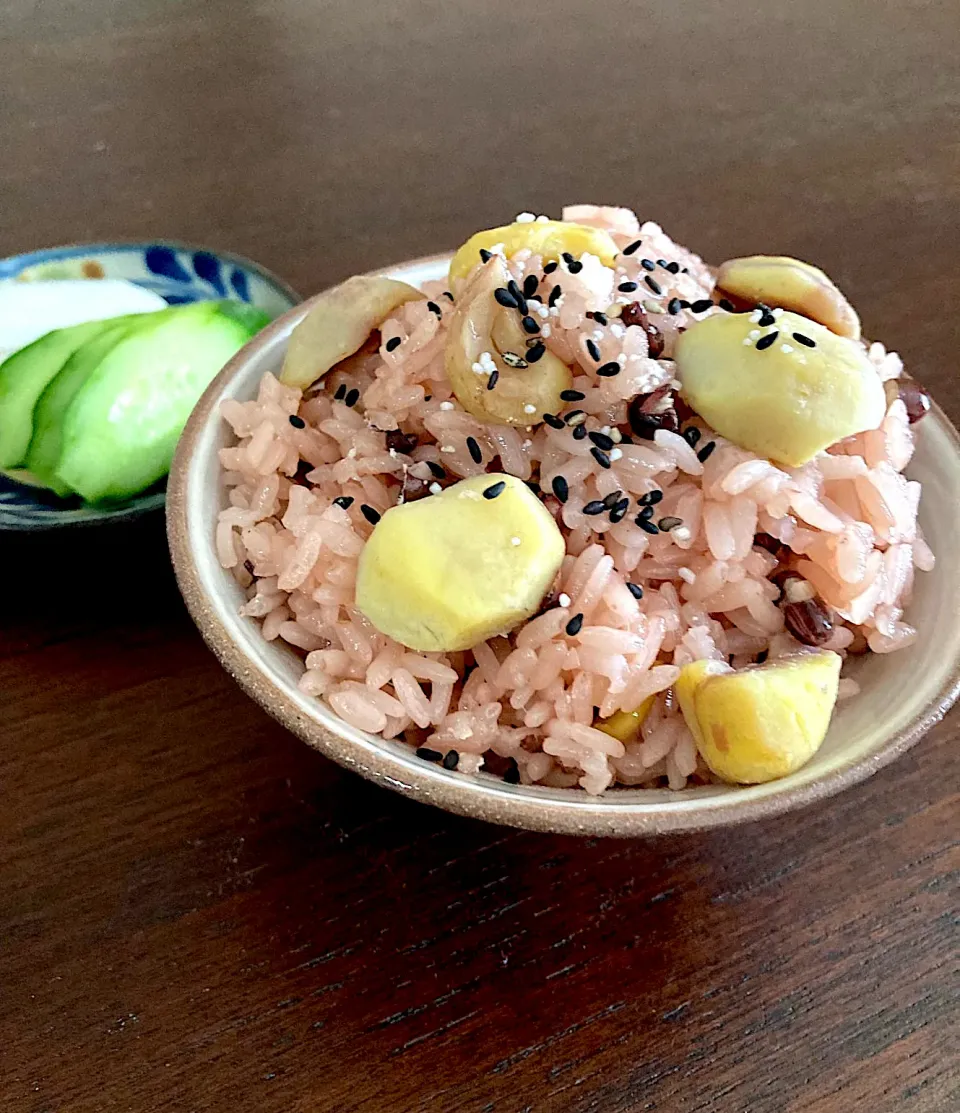 栗おこわ|チーのベーカリーチャンネルさん