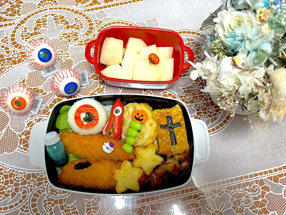 Snapdishの料理写真:2023.10.23は目玉のおやじ弁当⭐️|makoさん