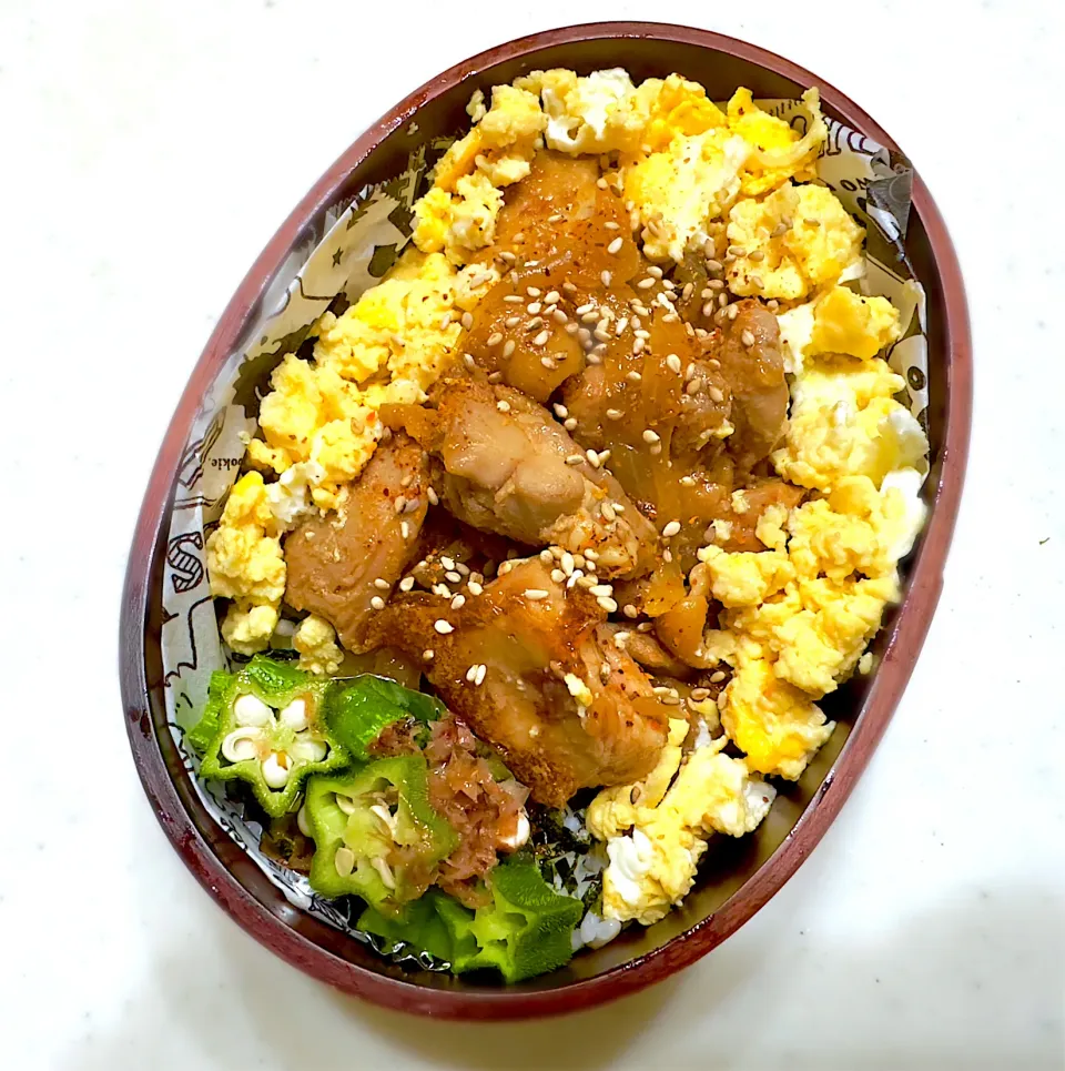 旦那弁当記録🍱/照り焼き親子丼|ひろりんさん