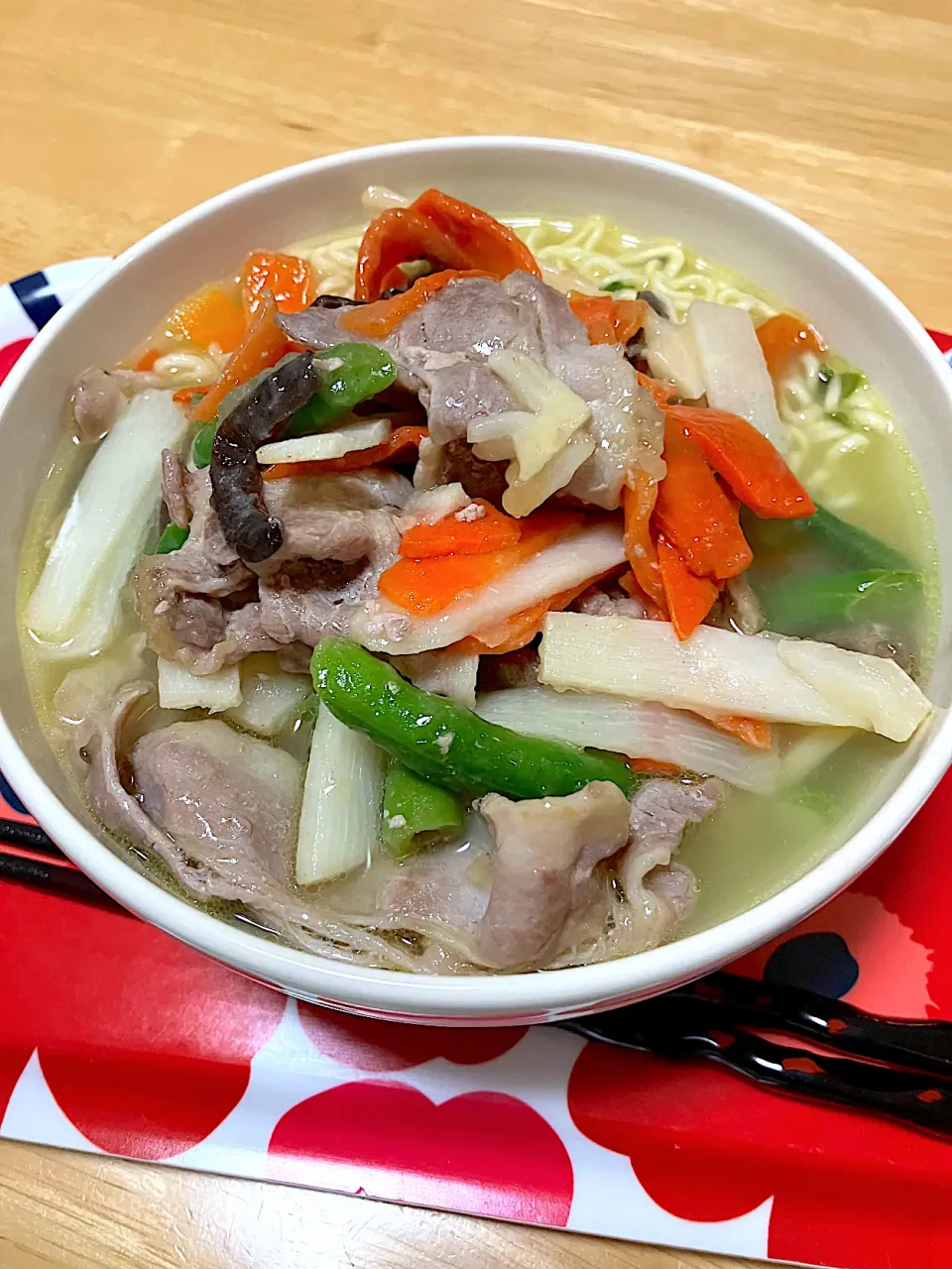 野菜炒めラーメン🍜|コマツ菜さん