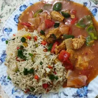 Shashlik with egg fried rice|sabeen nazさん