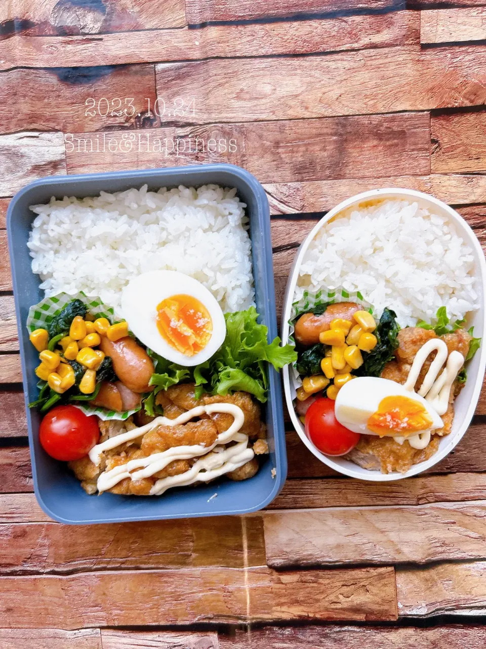 Snapdishの料理写真:2人弁当😆|Rie Naganoさん