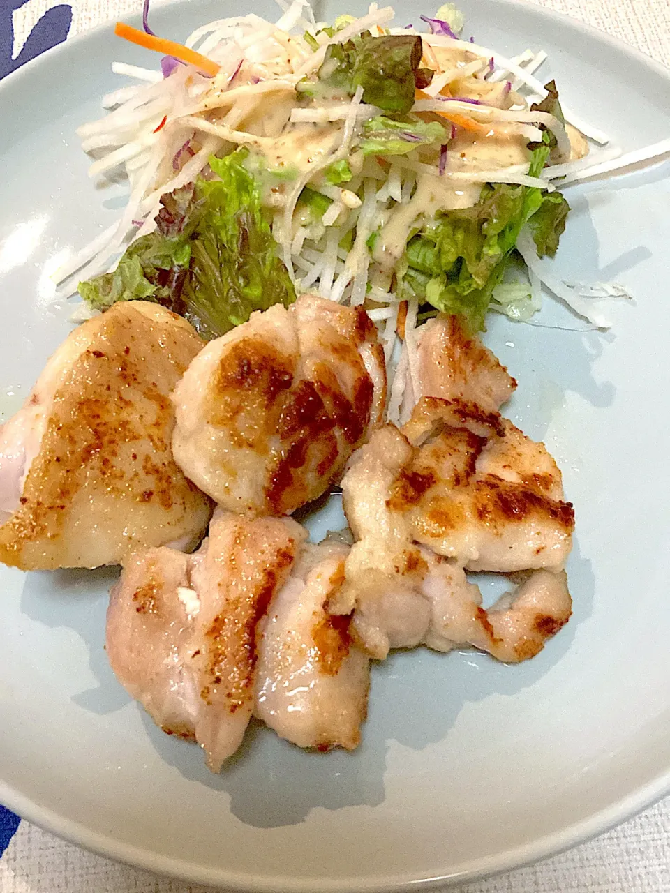 塩麹パウダーを使って鶏肉を焼いた|アラサーOL腸活中！！さん